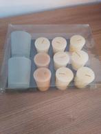 2 theelichthouders met kaarsen, Huis en Inrichting, Woonaccessoires | Kandelaars en Kaarsen, Ophalen of Verzenden