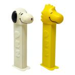 2 PEZ dispensers Snoopy + Woodstock uit 1990, Ophalen of Verzenden, Gebruikt