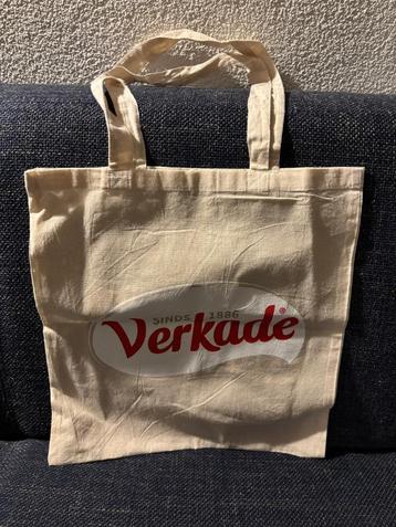 Stoffen katoenen tas Verkade Sultana 2 zijden logo bedrukt beschikbaar voor biedingen