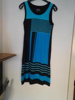Mouwloze jurk. T38. Turkooisblauw en zwart. Toepassingsgebie, Ophalen of Verzenden, Gedragen, Blauw