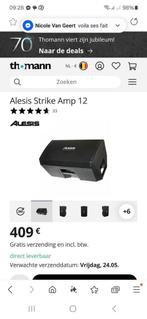 Alesis Strike AMP12 actieve elektronische drummonitor, Overige merken, Elektronisch, Ophalen of Verzenden, Zo goed als nieuw