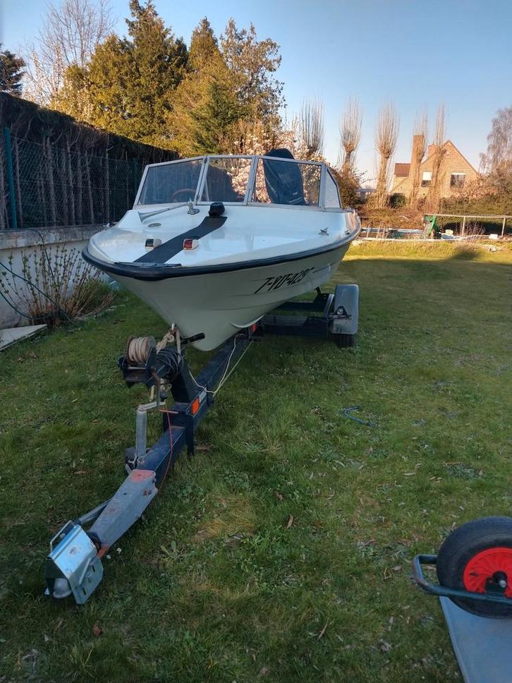 Motorboot almar 16e met mercury 115pk, Watersport en Boten, Speedboten, Gebruikt, 3 tot 6 meter, Benzine, 70 tot 120 pk, Polyester