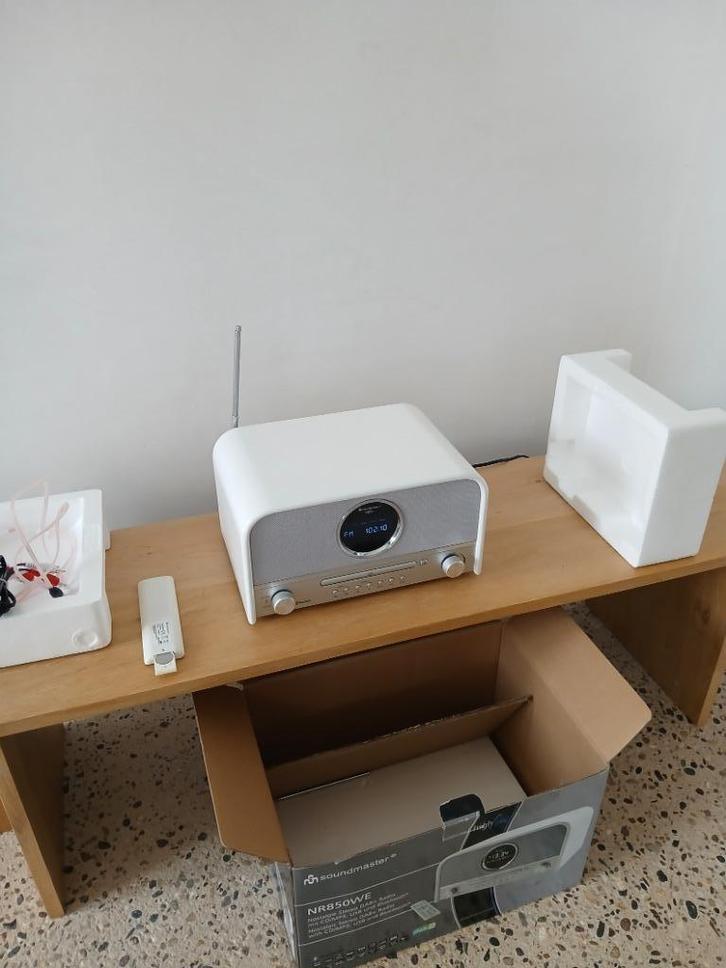 Soundmaster NR850WE retro muziekcentrum, Audio, Tv en Foto, Radio's, Gebruikt, Radio, Ophalen