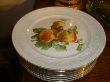 11 Dessertborden Petrus Regout Maastricht., Enlèvement