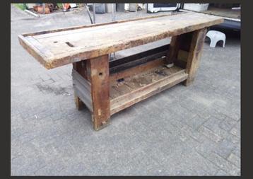 ÉTABLI DE MENUISIER VINTAGE, Bricolage & Construction, Enlèvement ou Envoi, Utilisé, Étau