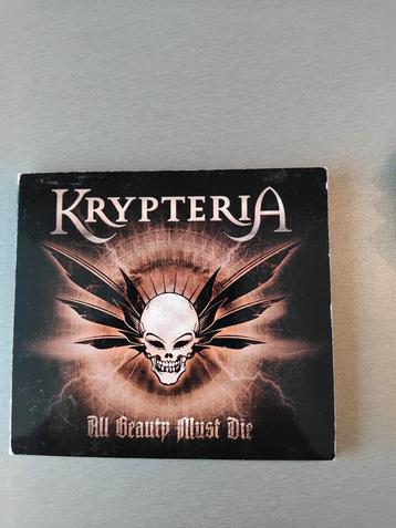 Cd. Krypteria.  All beauty must die. (Limited edition).