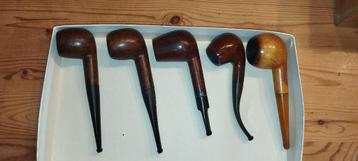 assortiment van vijf pijpen  beschikbaar voor biedingen