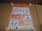 POM : Piet Pienter en Bert Bibber : Affiche stripfeest Temse, Gelezen, Eén stripboek, Ophalen of Verzenden, POM