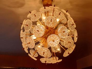 Luminaire lustre sputnik Val Saint Lambert vintage beschikbaar voor biedingen