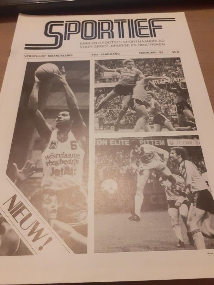 Sportief Februari 1983 1ste jaargang nr 1, Sport en Fitness, Wielrennen, Zo goed als nieuw, Ophalen of Verzenden