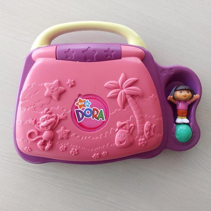 Dora Avonturen Laptop – VTech, Kinderen en Baby's, Speelgoed | Educatief en Creatief, Zo goed als nieuw, Puzzelen, Taal en Lezen