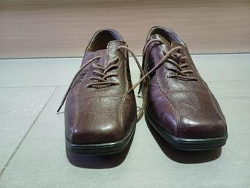 leder dames schoenen maat 42 geschikt voor steunzolen, Bruin, Gedragen, Wandelschoenen, Ophalen of Verzenden