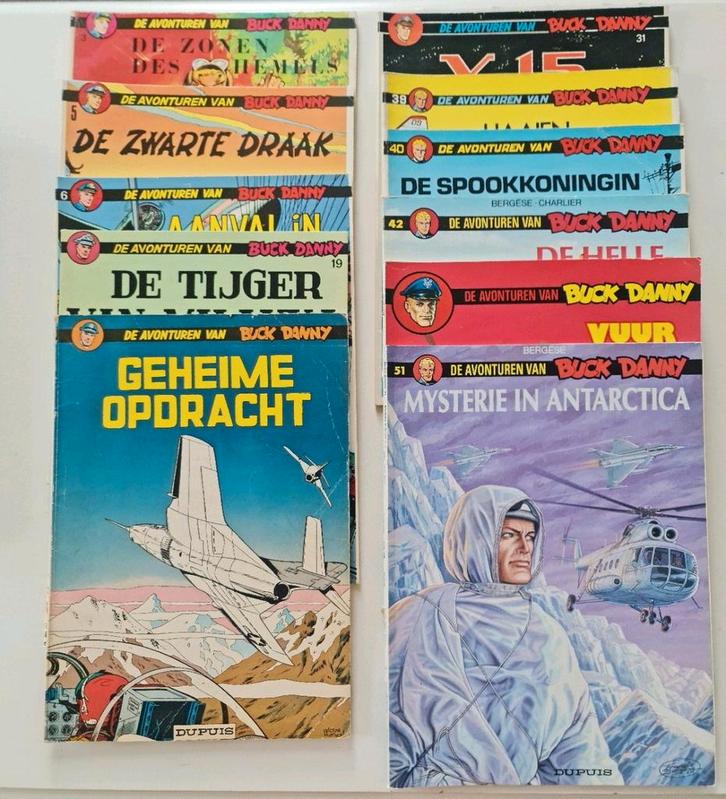 Strips : de avonturen van Buck Danny ( 11 stuks ), Boeken, Stripverhalen, Zo goed als nieuw, Ophalen of Verzenden