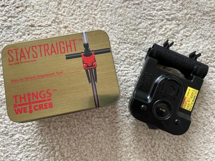 ThingsWeCre8 STAYSTRAIGHT bicycle handlebar alignment tool, Fietsen en Brommers, Fietsaccessoires | Fietsgereedschap, Nieuw, Ophalen of Verzenden