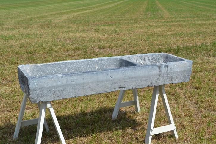 arduinen trog van 1m60 lang, Tuin en Terras, Bloembakken en Plantenbakken, Steen, Tuin, Ophalen