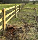 Houten omheining met twee of drie liggers 'Op Voorraad', Dieren en Toebehoren, Stalling en Weidegang, Weidegang, 4 paarden of pony's of meer