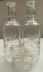Vintage glazen flessen, Gebruikt, Ophalen of Verzenden