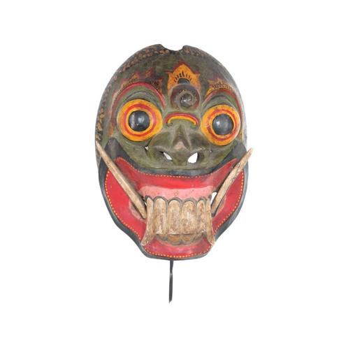 Masque de théâtre de Bali en bois, Antiquités & Art, Art | Art non-occidental, Enlèvement ou Envoi