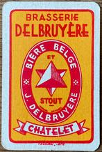 Carte à jouer STOUT/BIERE BELGE/J.DELBRUYERE/CHATELET, Enlèvement ou Envoi, Comme neuf, Carte(s) à jouer