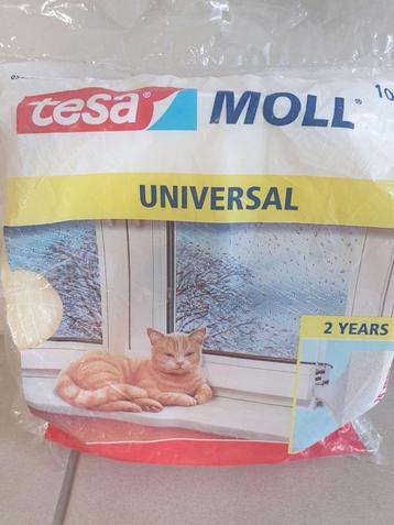 Tesa Moll zelfklevend tochtstrip universal 25x6 mm 10 m wit, Enlèvement ou Envoi, Bois