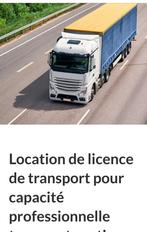 Location Licence de transport