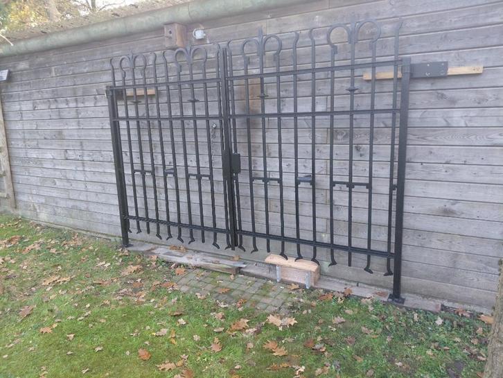 zware tuinpoort, Tuin en Terras, Tuinpoorten, Gebruikt, Draaipoort, IJzer, 150 tot 200 cm, 200 cm of meer, Ophalen