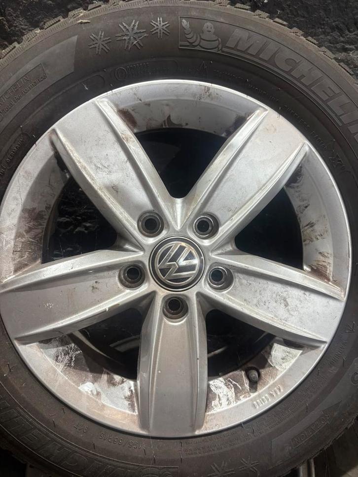 Kits hiver vw 195 65 15 michelin 6mm 5x112 golf, Auto-onderdelen, Banden en Velgen, Band(en), Ophalen