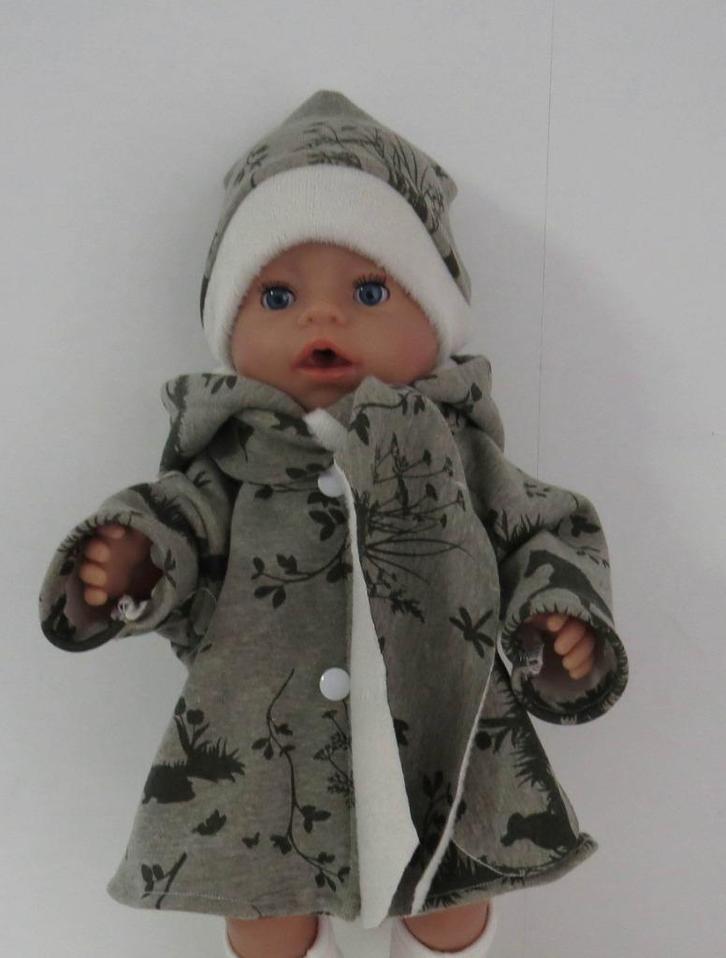 poppenkleertjes babypop born 43cm (winterjas set ), Kinderen en Baby's, Speelgoed | Poppen, Babypop, Verzenden