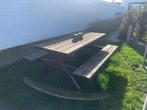 Houten picknicktafel, Tuin en Terras, Ophalen, Gebruikt, Rechthoekig, Hout