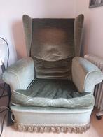 Vintage zetel, Huis en Inrichting, Ophalen, Gebruikt, Eenpersoons, Stof