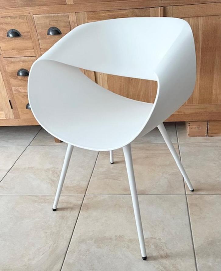Züco Little Perillo 1stuk Design, Huis en Inrichting, Stoelen, Zo goed als nieuw, Eén, Metaal, Overige materialen, Wit, Ophalen