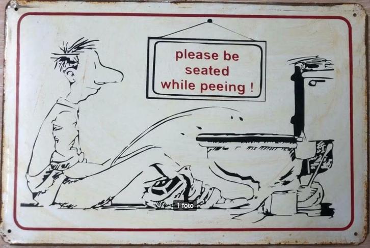 Assiette murale en métal au look vintage rouillé, humour, Maison & Meubles, Accessoires pour la Maison | Décorations murale, Neuf