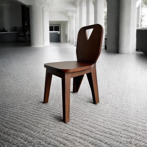 Retro donker massieve brutalist stoel (meerdere stuks), Antiek en Kunst, Antiek | Meubels | Stoelen en Sofa's, Ophalen