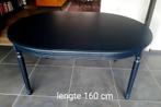 Ronde uitschuifbare eettafel, Huis en Inrichting, Tafels | Eettafels, Ophalen, 100 tot 150 cm, Zo goed als nieuw, Vijf personen of meer