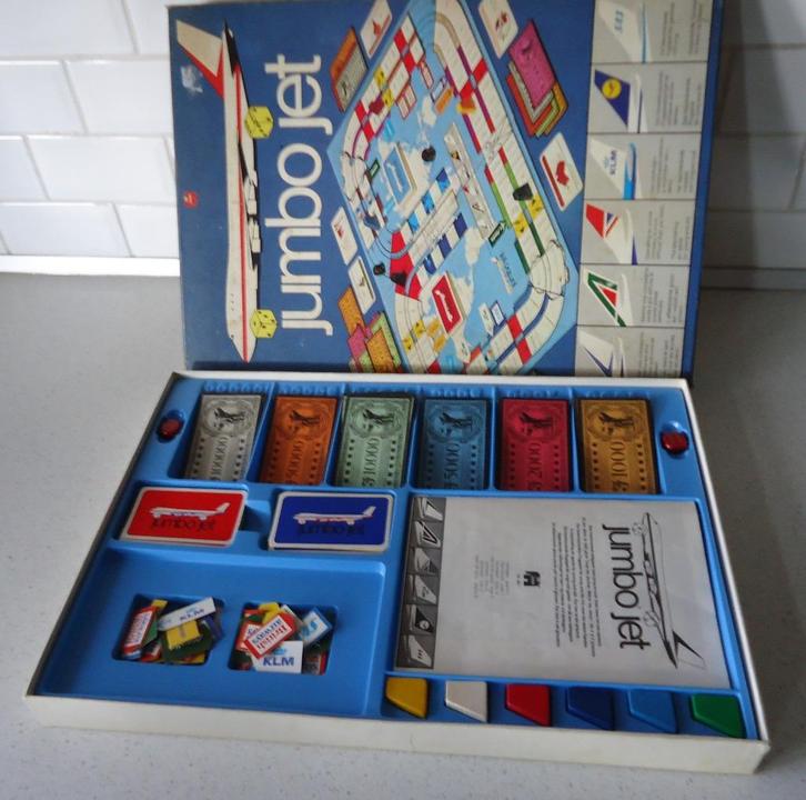 Vintage "Jumbo Jet" (Nr. 481) van Jumbo in prima staat., Hobby en Vrije tijd, Gezelschapsspellen | Bordspellen, Zo goed als nieuw