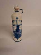 Delfts blauw handgeschilderde fles, Antiquités & Art, Antiquités | Céramique & Poterie, Enlèvement
