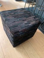 Pouf table d’appoint en peau de vache Flamand, Enlèvement, Comme neuf