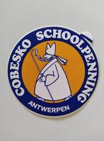 Vintage Sticker - COBESKO - Schoolpenning - Antwerpen, Verzamelen, Stickers, Bedrijf of Vereniging, Ophalen of Verzenden, Zo goed als nieuw
