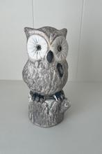 Keramisch beeldje uil hand beschilderd, Ophalen of Verzenden, Zo goed als nieuw