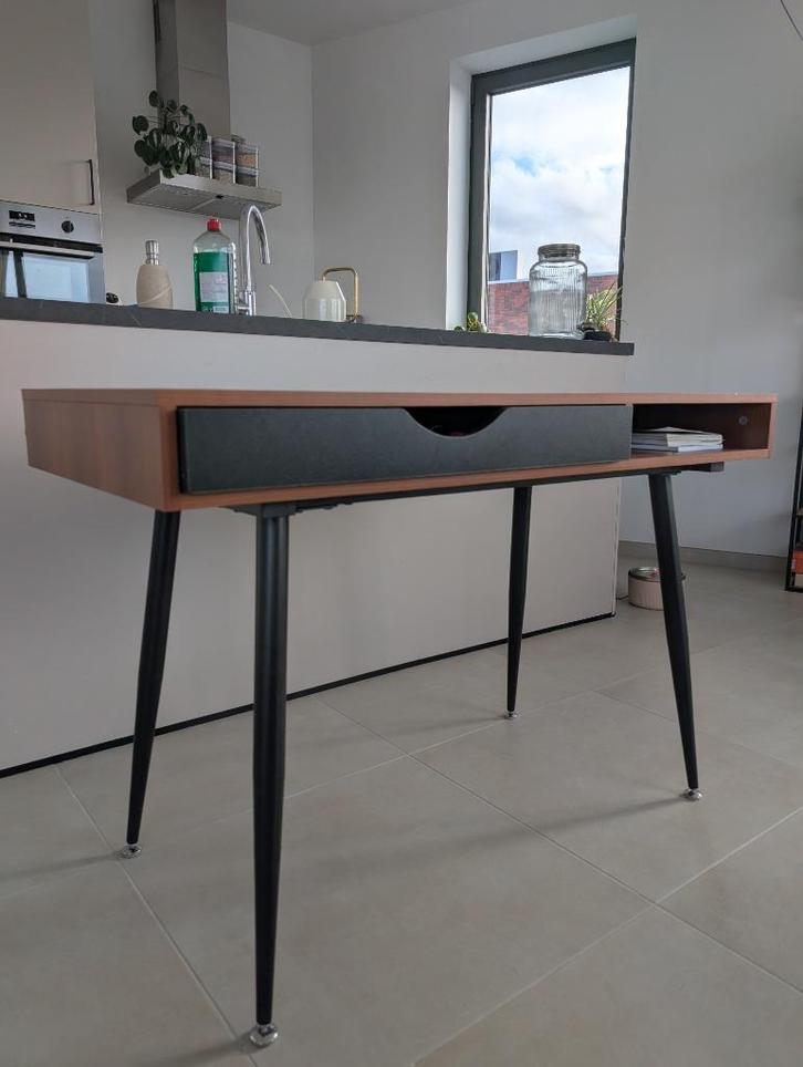 Scandinavisch bureau + stoel, Maison & Meubles, Bureaux, Utilisé, Bureau, Enlèvement