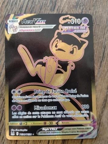 Mew Vstar fullart gold en parfait état  disponible aux enchères