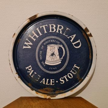 Assiette/plateau en émail Whitbread, Enlèvement ou Envoi