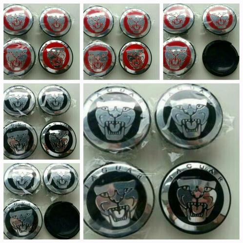 Jaguar wieldoppen Ø 58 mm zwart/rood, Auto diversen, Wieldoppen, Nieuw, Ophalen of Verzenden