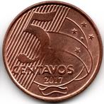 Brazilie : 5 Centavos 2017  KM#648.1  Ref 16097, Postzegels en Munten, Munten | Amerika, Verzenden, Zuid-Amerika, Losse munt