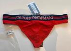 Emporio Armani Microfiber String Heren, Kleding | Heren, Ondergoed, Verzenden, Rood, Emporio Armani, Slip