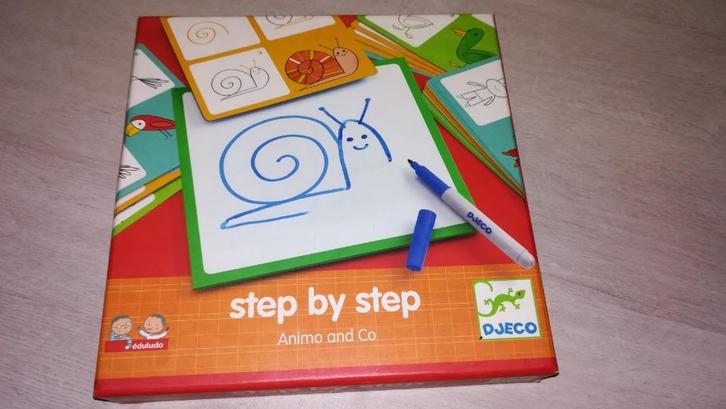 Lot e 2 Step by step (Djeco), Hobby & Loisirs créatifs, Dessin, Utilisé, Livre ou Guide, Enlèvement