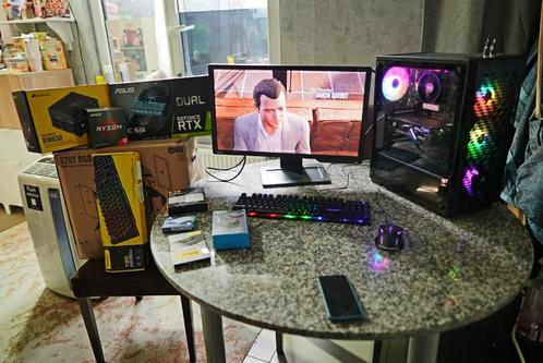 Ryzen 5 + RTX 2060 Gamer PC + 144Hz scherm + randapparatuur, Computers en Software, Desktop Pc's, Zo goed als nieuw, 3 tot 4 Ghz