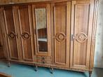 Vintage slaapkamer set – bed, kast, spiegel & hoofdeind, Antiek en Kunst, Antiek | Meubels | Kasten, Ophalen