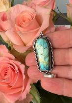 Pendentif en labradorite, Enlèvement ou Envoi, Comme neuf, Argent, Argent