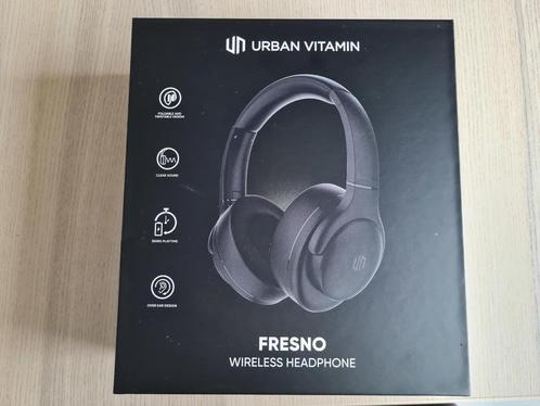 FRESNO DRAADLOZE HOOFDTELEFOON, ZWART, TV, Hi-fi & Vidéo, Casques audio, Neuf, Circum-aural, Autres marques, Sans fil, Bluetooth